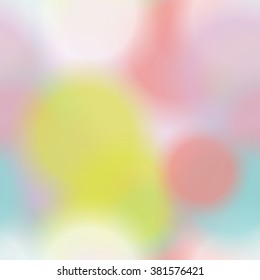 Seamless pattern with colorful blurred circles.  Background tile for winter holidays. Abstract texture template.