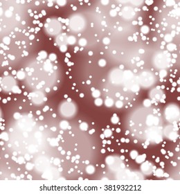Seamless pattern with colorful blurred circles.  Background tile for winter holidays. Abstract texture template.