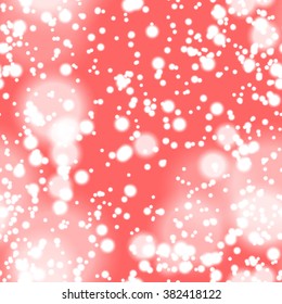 Seamless pattern with colorful blurred circles.  Background tile for winter holidays. Abstract texture template.