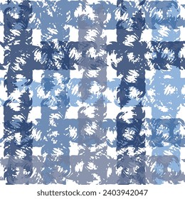 Seamless pattern of colorful brush strokes on white background  Abstract brush drawn curved lines colorful ornament. 
