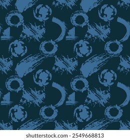 Seamless pattern of colorful brushes. Color background illustration.