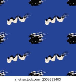 Seamless pattern of colorful brushes. Color background illustration.