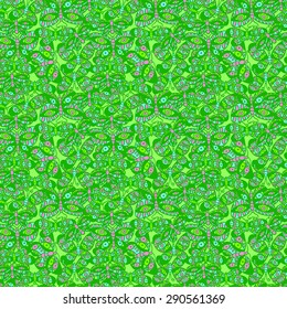 Seamless pattern with colorful butterflies