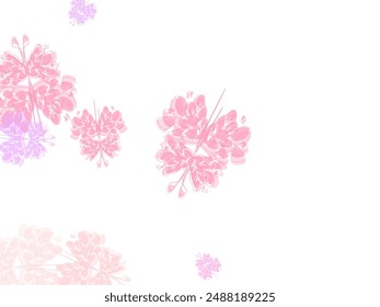 Seamless pattern of colorful butterfly on a white background. Cartoon golden butterflies cover. 