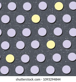 Seamless pattern with colorful buttons. Cartoon vector illustration.  Doodle endless wallpaper.