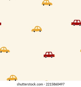Nahtloses Muster mit bunten Autos