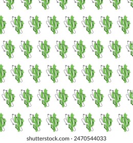 Seamless pattern of colorful cartoon animals, japanese, flowers and asians. elements
