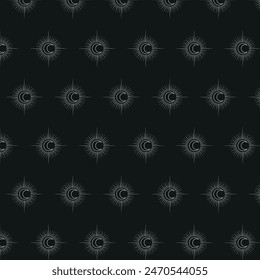 Seamless pattern of colorful cartoon animals, japanese, flowers and asians. elements
