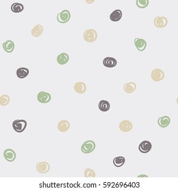 Seamless pattern. colorful Casual polka dot texture
