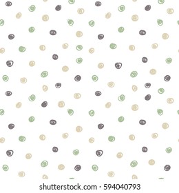 Seamless pattern. colorful Casual polka dot texture