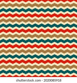 Seamless pattern with colorful chevron