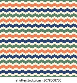 Seamless pattern with colorful chevron.