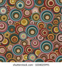 Seamless pattern colorful circles