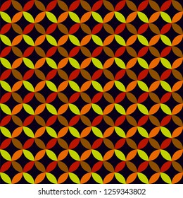 seamless pattern of colorful circles