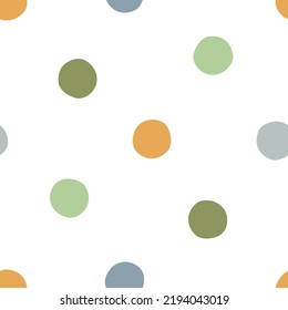 Seamless pattern with colorful circles