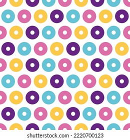 Seamless pattern with colorful circles