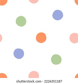 Seamless pattern with colorful circles