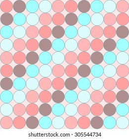 Seamless pattern with colorful circles