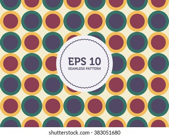 seamless pattern with colorful circles