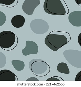 Patrón sin brillo con círculos coloridos. Fondo para impresión textil o vinílica. Imagen vectorial.