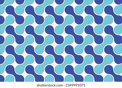 motif harmonieux de cercles colorés, arrière-plan motif cercle, forme de rendu 3d avec couleur bleue et indigo