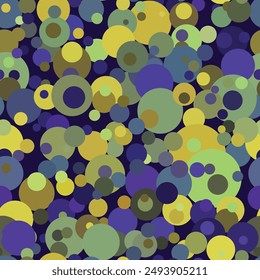 Seamless pattern with colorful circles. Vector illustration for your design.