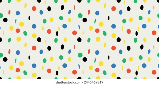 Nahtloses Muster mit bunten Konfetti. Kreativer minimalistischer Hintergrund.