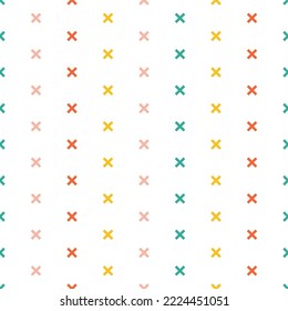 Seamless pattern with colorful cross.