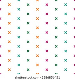 Seamless pattern with colorful cross