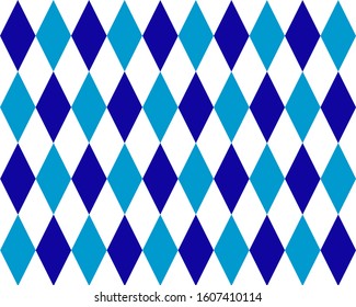 Seamless pattern of colorful diamonds shapes isolated on white background. Suitable for wrapping paper, wallpaper, fabric and etc.