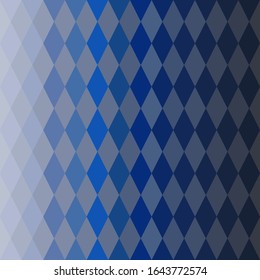 Los diamantes de colores sin inconvenientes son formas aisladas en el fondo azul. Apropiado para envolver papel, papel pintado, tela, etc.