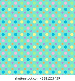 Seamless pattern of colorful dots,geometric vector illustration.