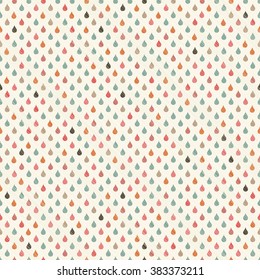 seamless pattern with  colorful drops on  texture background