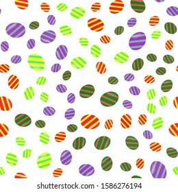 Seamless pattern with colorful Easter eggs.