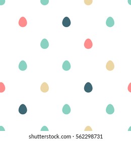 Seamless pattern with colorful Easter eggs.