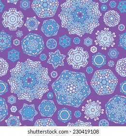 seamless pattern of colorful fantasy flowers - can be used for fabric design, packaging, postcards