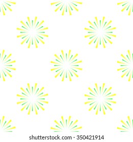 seamless pattern with Colorful fireworks