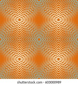Seamless pattern.  Colorful fishnet pattern of fine lines.