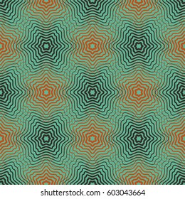 Seamless pattern.  Colorful fishnet pattern of fine lines.