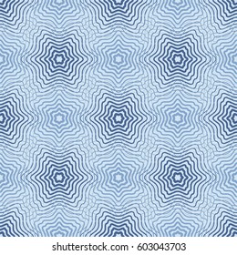 Seamless pattern.  Colorful fishnet pattern of fine lines.