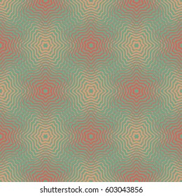 Seamless pattern.  Colorful fishnet pattern of fine lines.