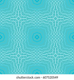 Seamless pattern.  Colorful fishnet pattern of fine lines.