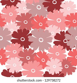 Seamless pattern of colorful flower background , Vector illustration
