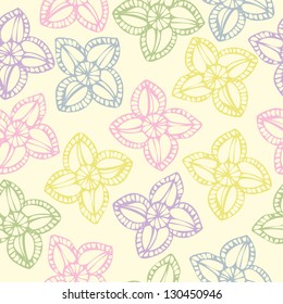 Seamless pattern of colorful flower background , vector illustration eps 10