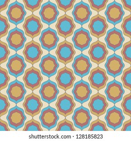 Seamless pattern with colorful flowers