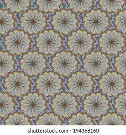 seamless pattern with colorful flowers