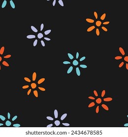 Patrón sin costuras con flores de colores