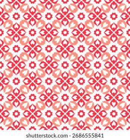 seamless pattern with colorful flowers