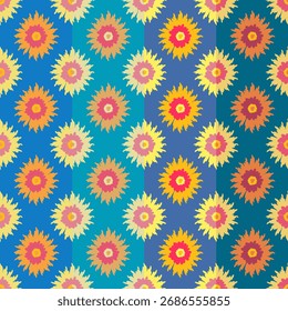 Patrón sin fisuras con flores de colores
