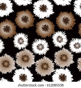 Seamless pattern with colorful flowers on a colored background. Floral background for textile, wallpaper, covers, surface, print, gift wrap, scrapbooking, decoupage.